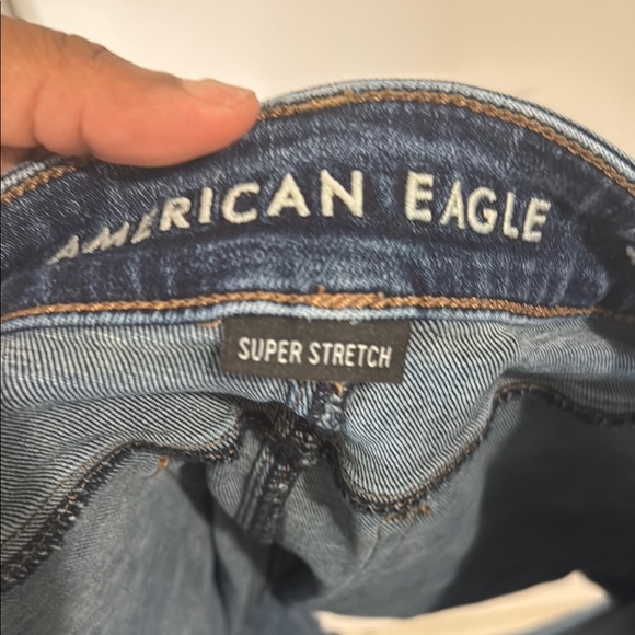 American Eagle Outfitters Dark Blue Jean Shorts - Picture 8 of 8